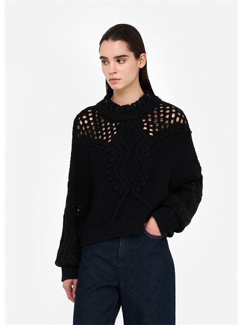Maglia in lana con traforature LIU JO | MF5442MA93O/22222